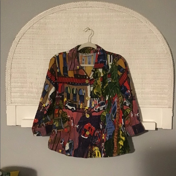 Michael Leu Button Down “Art To Wear” Shirt - Picture 2 of 6